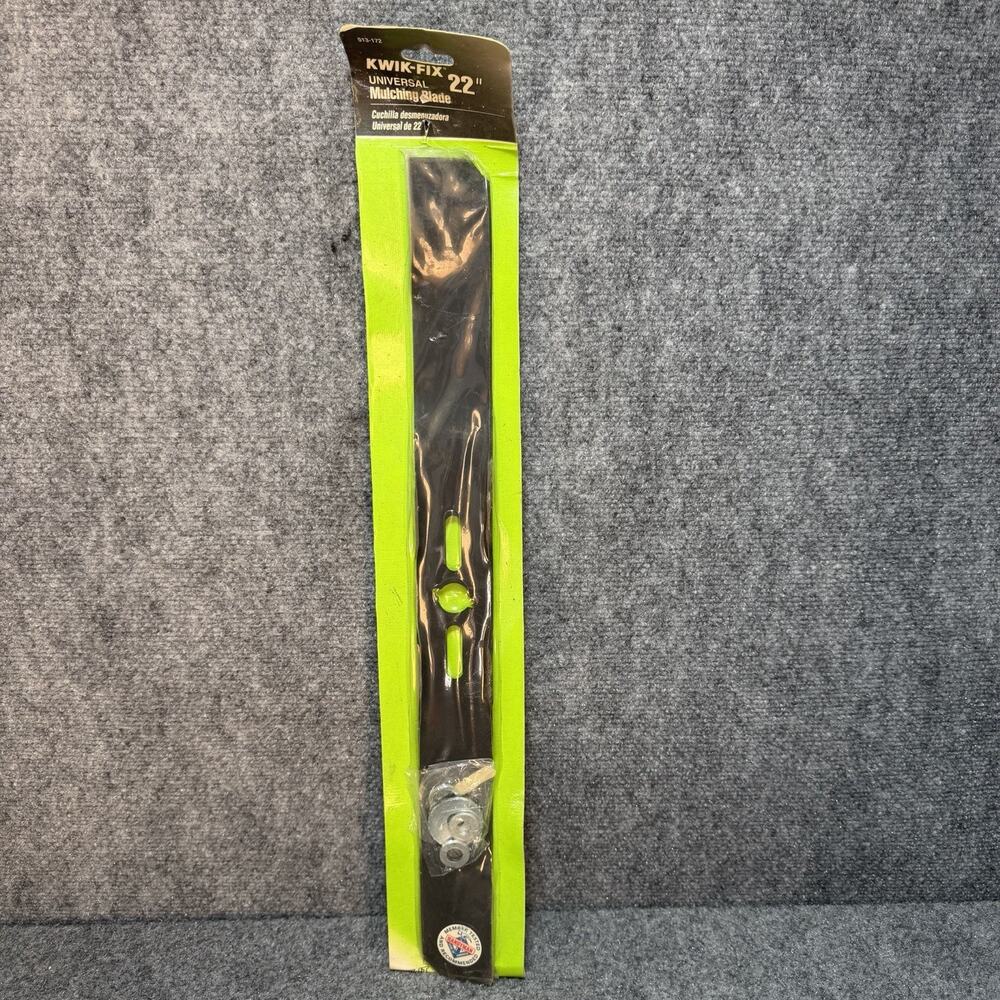Kwik-Fix 22” Universal Lawn Mower Blade Kit 513-014 US22C - NOS - USA Made